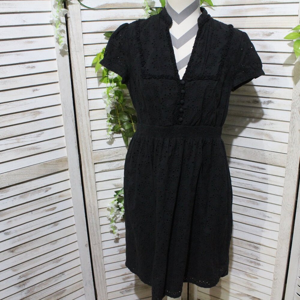 fossil black eyelet dress (1035)